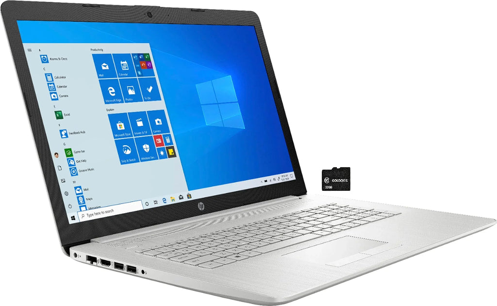 HP 2021 17.3" FHD IPSize Laptop Computer 11th Intel Quad Core i5-1135G7, 8GB RAM 512GB SizeSizeD, Intel Iris Xe Graphics, USizeB-C Webcam WiFi HDMI Windows 10 Size Sizeilver+GOLDOXISize Card