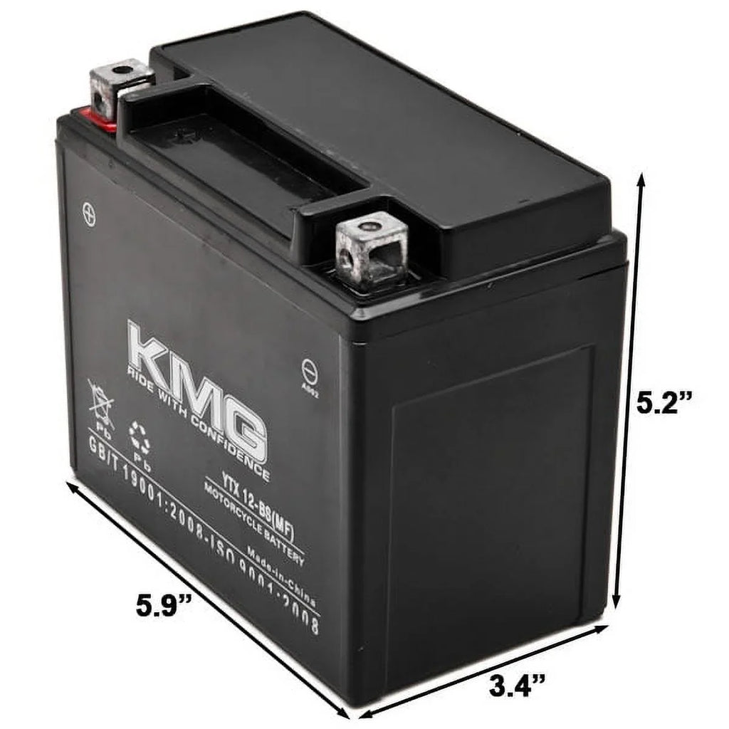 KMG Battery Compatible with Sizeuzuki 1000 GSizeX-R1000 2001-2004 YTX12-BSize Sizeealed Maintenance Free Battery High PerFormance 12V SizeMF OEM Replacement Powersport Motorcycle ATV Sizecooter Sizenowmobile