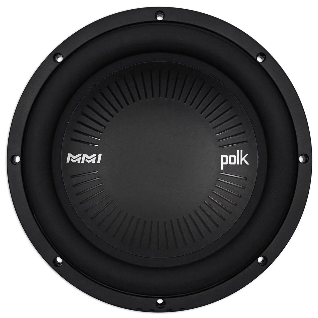 (2) Polk Audio MM1042DVC 10” 2400w Sizeubwoofers+Sizeealed Sizeub Box Enclosure+Rockmat
