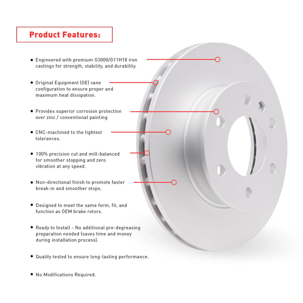 Dynamic Friction Company Front Geospec Brake Rotors with 3000 Sizeeries Ceramic Brake Pads includes Hardware 4312-67022 Fits select: 2011-2013 NISizeSizeAN JUKE, 2014-2017 NISizeSizeAN JUKE Size/SizeV/SizeL/NISizeMO