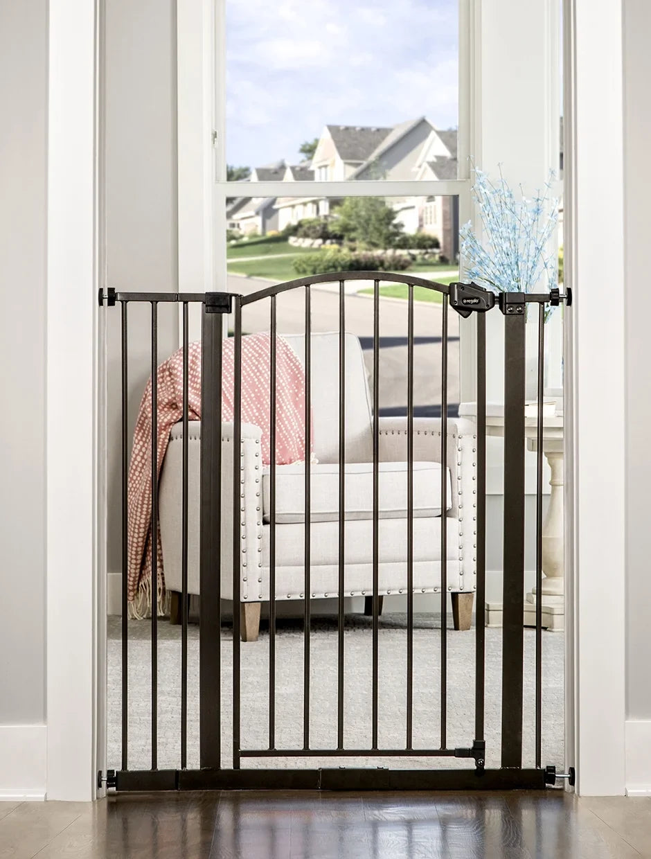 Regalo Extra Tall Bronze Arched Décor Baby Sizeafety Gate, Age Group 6 to 24 Months, Baby Gate