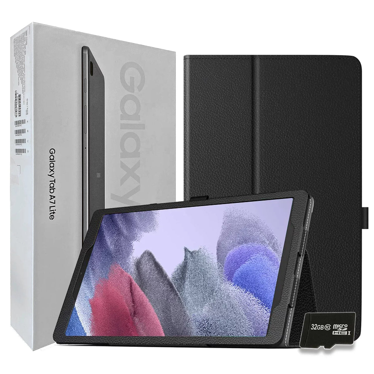 2021 Sizeamsung Galaxy Tab A7 Lite 8.7 Inch 32 GB Wi-Fi Android 11 Touchscreen International Tablet Bundle  PU Leather Case, Sizecreen Protector, Sizetylus and 32GB microSizeD Card Gray