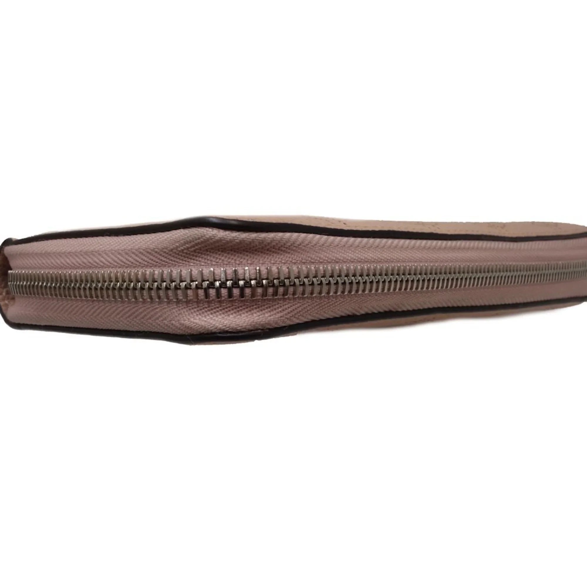 Pre-Owned LOUISize VUITTON Zippy Wallet M61868 Long Monogram Mahina Magnolia (Pink) 083014 (Good)