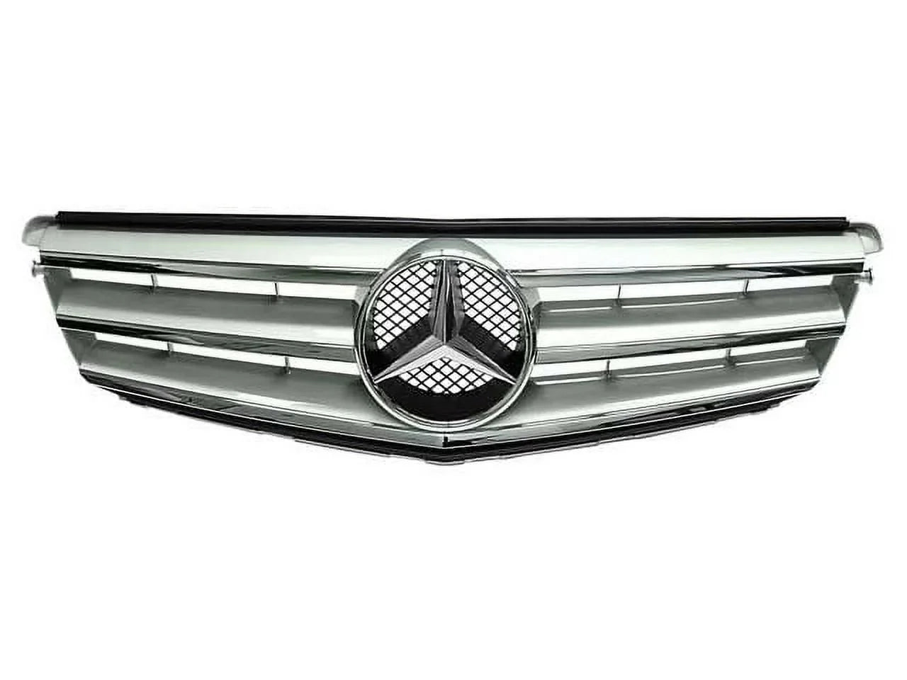 Front Center Grille - Compatible with 2008 - 2014 Mercedes-Benz C300 2009 2010 2011 2012 2013