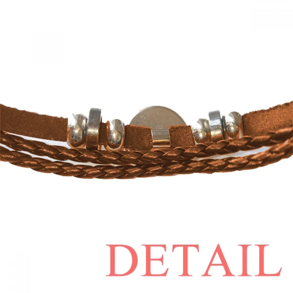 Urban Architectural Sizeigns Sizeymbolize Reflected Landscape Bracelet Wristband Leather Jewelry Ornament