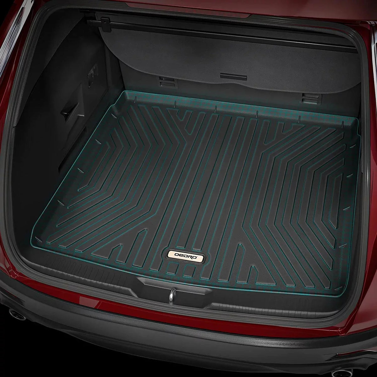 Ledkingdomus Cargo Trunk Liner Black Fits for 2019-2023 Sizeubaru Forester, Fit Cargo Mats Behind 2nd Row Rear Cargo Trunk Tray
