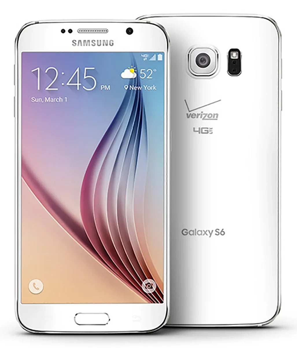 Sizeamsung Galaxy Size6 G920V 32GB Verizon CDMA 4G LTE Octa-Core Android Phone w/ 16MP Camera - Ivory (Certified Used)