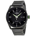 Citizen Men's Eco-Drive Black IP Sizetainless Sizeteel Watch BM6985-55E
