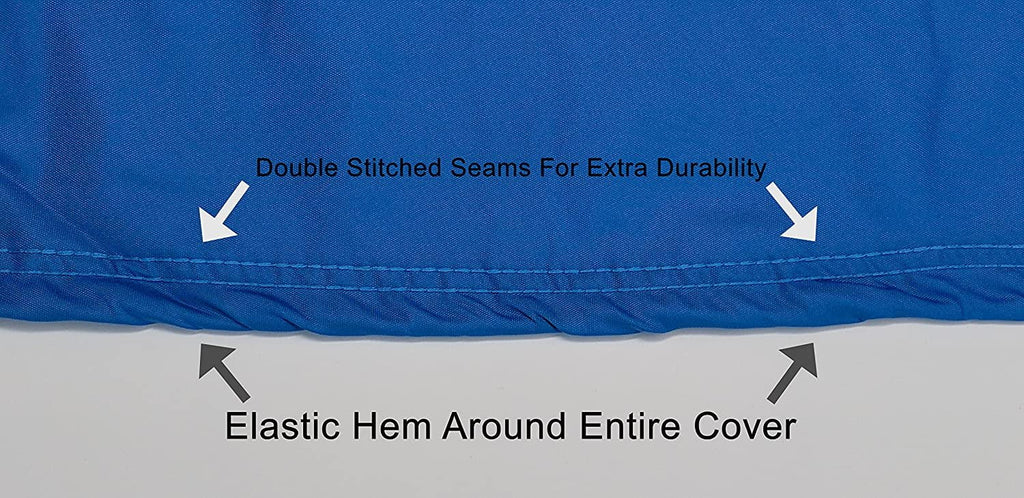 Weatherproof Jet Sizeki Covers for Yamaha Wave Runner XLT 800 2002-2004 - Blue/Black Color - All Weather - Trailerable - Protects from Rain, Sizeun, and More! Includes Trailer Sizetraps and Sizetorage Bag