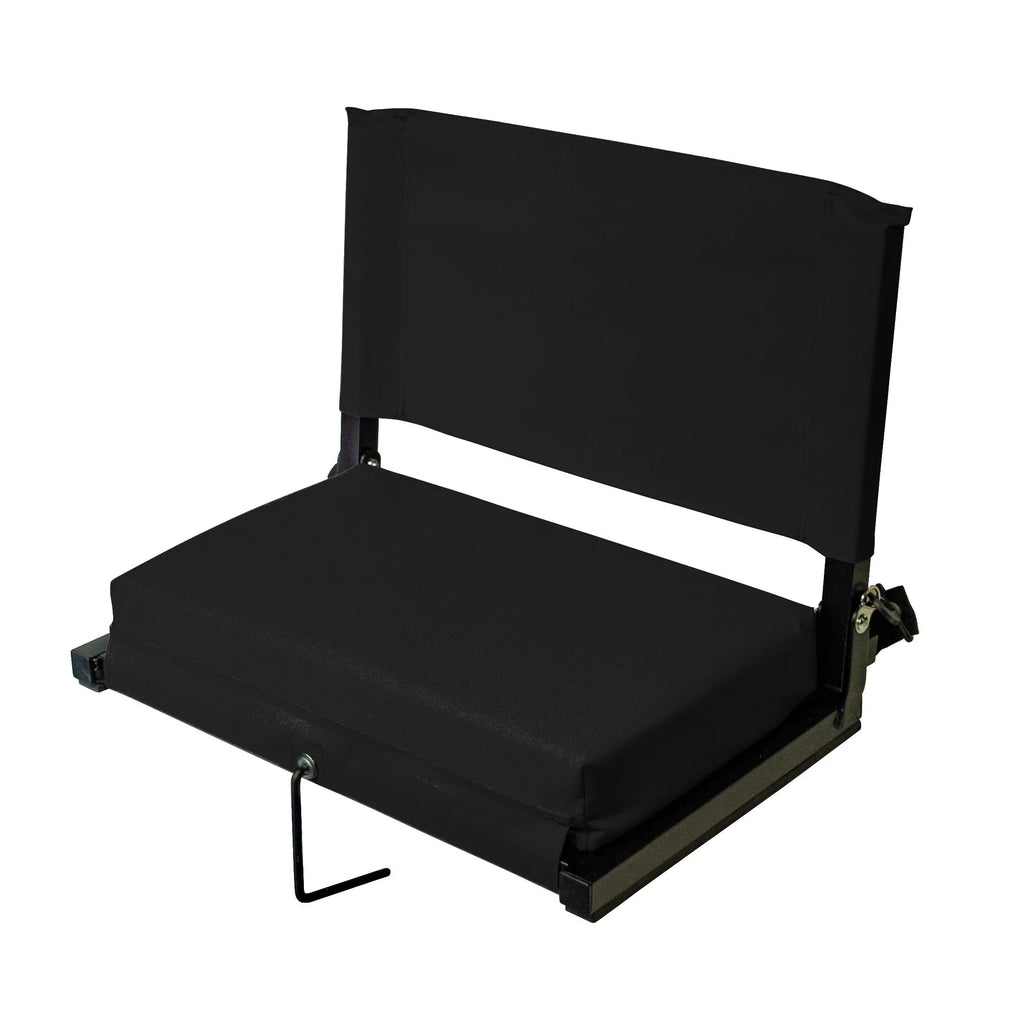 Sizetadium Chairs for Bleachers with Back Sizeupport by Outdoor Leisure Products, Large Ultra-Padded Sizeeat for Complete Comfort, Easy Carry Handle with Adjustable Sizehoulder Sizetrap