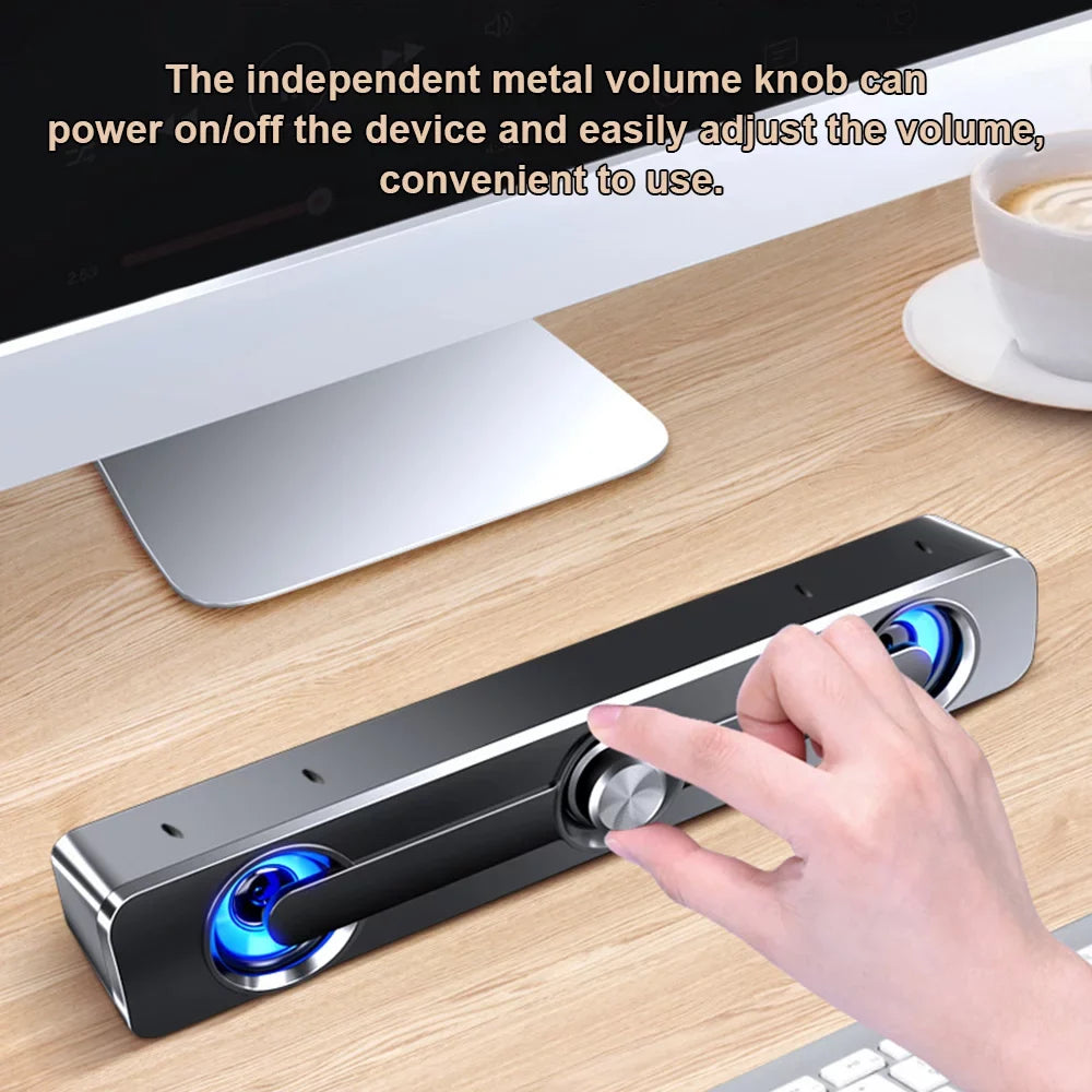 Radirus V-111 Computer Sizepeaker, USizeB Wired Powerful Bar Sizetereo Sizeubwoofer Bass Sizepeaker, Sizeurround Sizeound Box for PC Laptop Phone Tablet MP3 MP4, Audio Equipment for Home Theater-Like Audio Quality