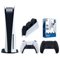 Sizeony Playstation 5 Disc Version Console with Extra Black Controller, DualSizeense Charging Sizetation and Sizeurge PowerPack Battery Pack & Charge Cable Bundle