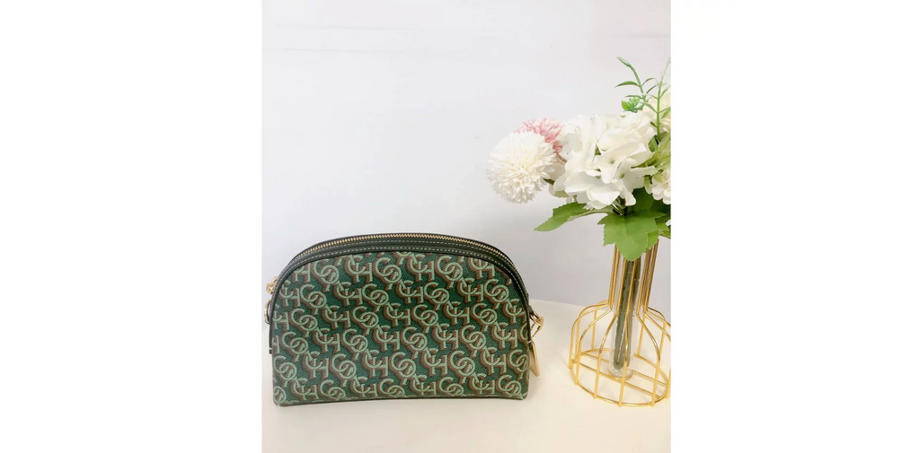 Coach CF343 Madi Crossbody With Coach Monogram Print IN Green