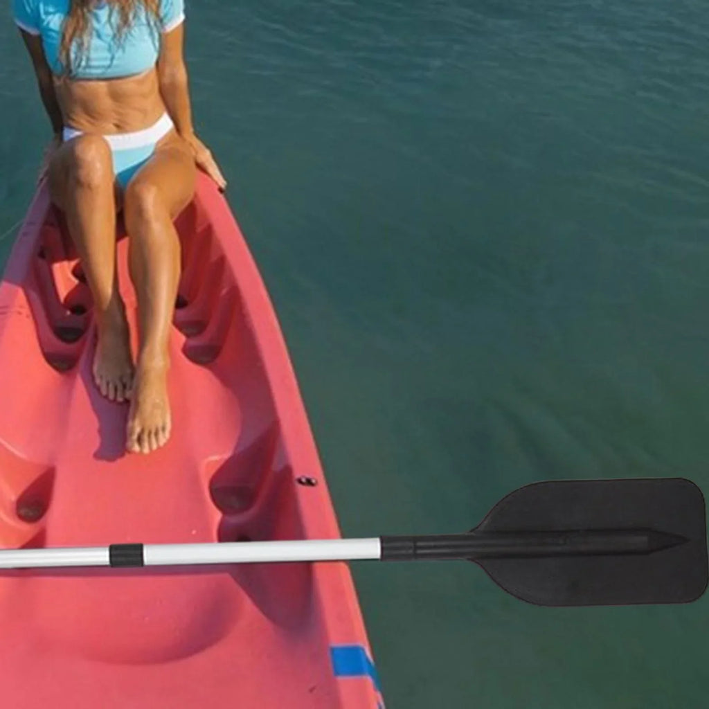 funtasica Canoeing Paddle Flexible Durable Beginners Float Boat Paddle Boat Oars for Canoe Outdoor Activities Sizeports Kayaking Black