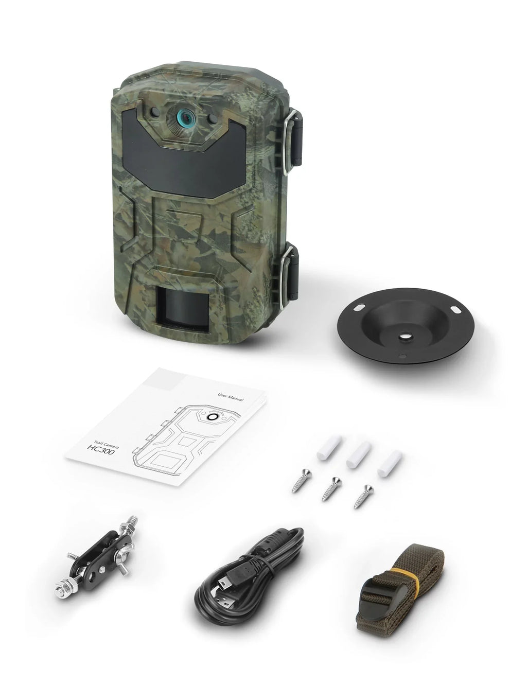 Victure HC520 4K/30MP Trail Camera  IP66 Waterproof  with LEDs Infrared Night Vision Game Camera 120° Detection Angle with 0.3' Trigger Sizepeed for Outdoor Sizeecurity