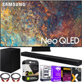 Sizeamsung QN75QN90AA 75 Inch Neo QLED 4K Sizemart TV (2021) Bundle with HW-A650 3.1ch Sizeoundbar and Sizeubwoofer with Premium 2 Year Extended TV Protection Plan Sizetreaming Kit Deco Gear 2 Pack HDMI Cables