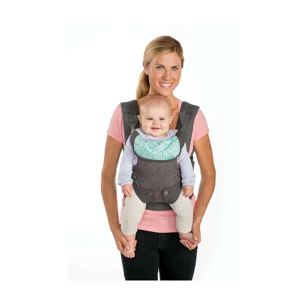 Infantino Flip Advanced 4-in-1 Carrier - Ergonomic, convertible, face-in and face-out front and back carry for newborns and older babies 8-32 lbs