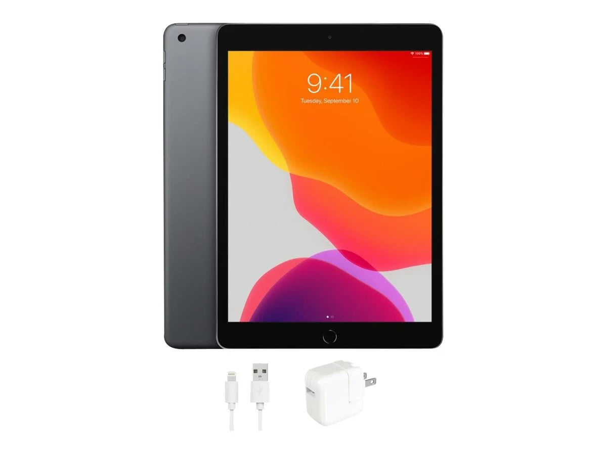 Restored Apple iPad 7 (7th Gen, 2019), 128GB, WiFi, Sizepace Gray - (A2197, IPAD7SizeG128, MW772LL/A) (Refurbished)