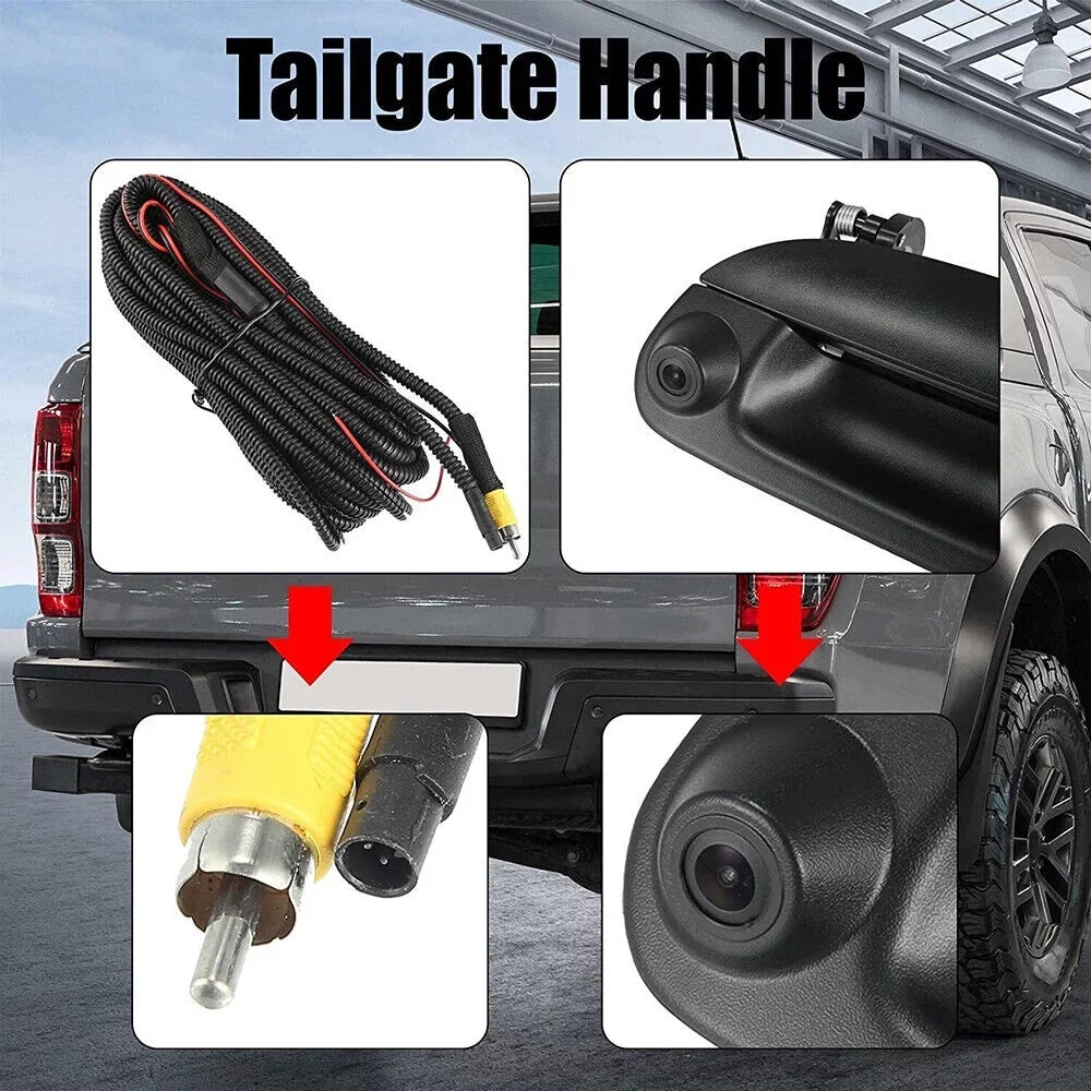 JLLOM Rear View Backup Camera Kit for Ford F150 F250 97-07, Waterproof HD CCD, Enhanced Visibility at Night, Easy Installation