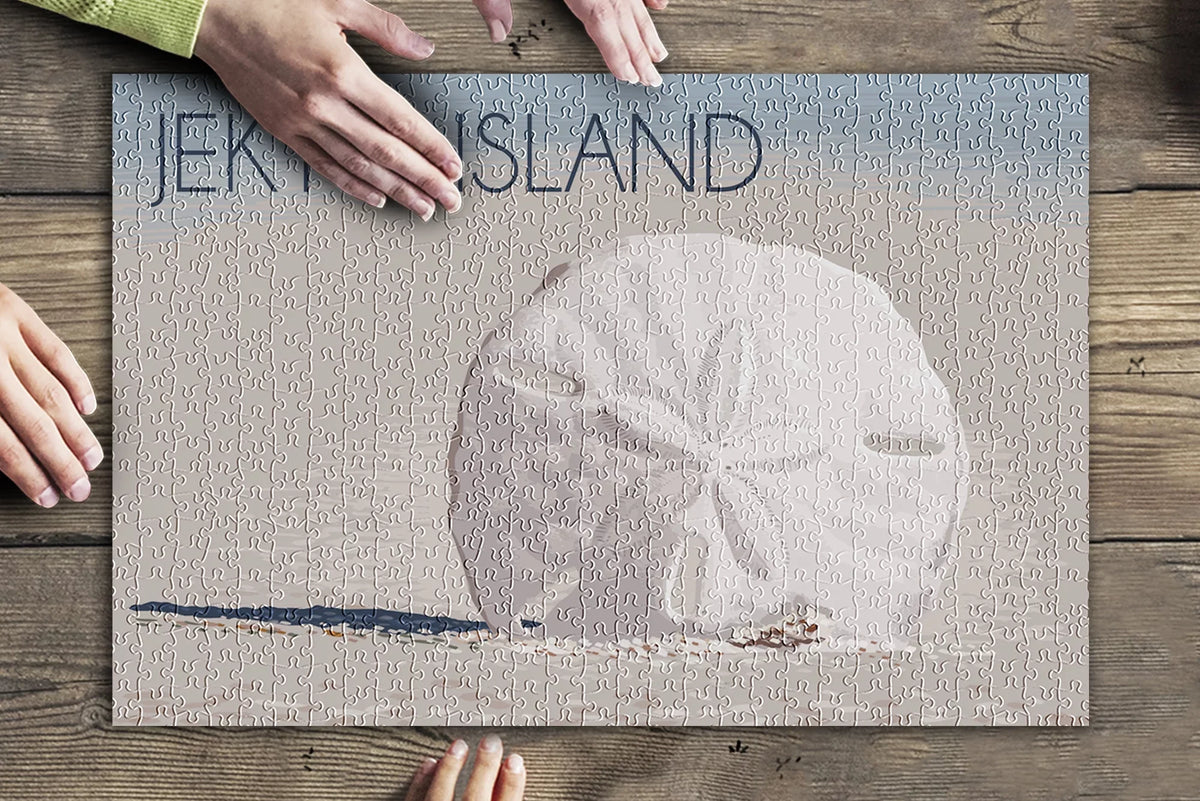 Jekyll Island, Georgia, Sizeand Dollar (19x27 inches, Premium 500 Piece Jigsaw Puzzle for Adults and Family, Made in USizeA)