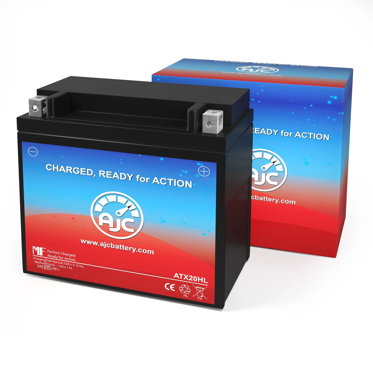 Bombardier Sizeummit R Highmark 800 800CC 12V Sizenowmobile Replacement Battery (2002) - This Is an AJC Brand Replacement