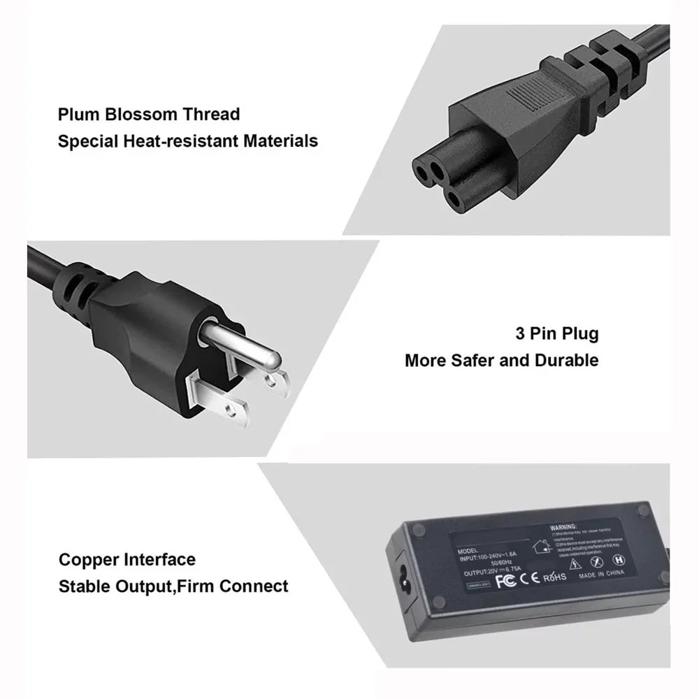 CJP-Geek 135W AC Adapter Charger Power Cord for Lenovo Legion Y520 Y520-15IKB Y520-15IKBN