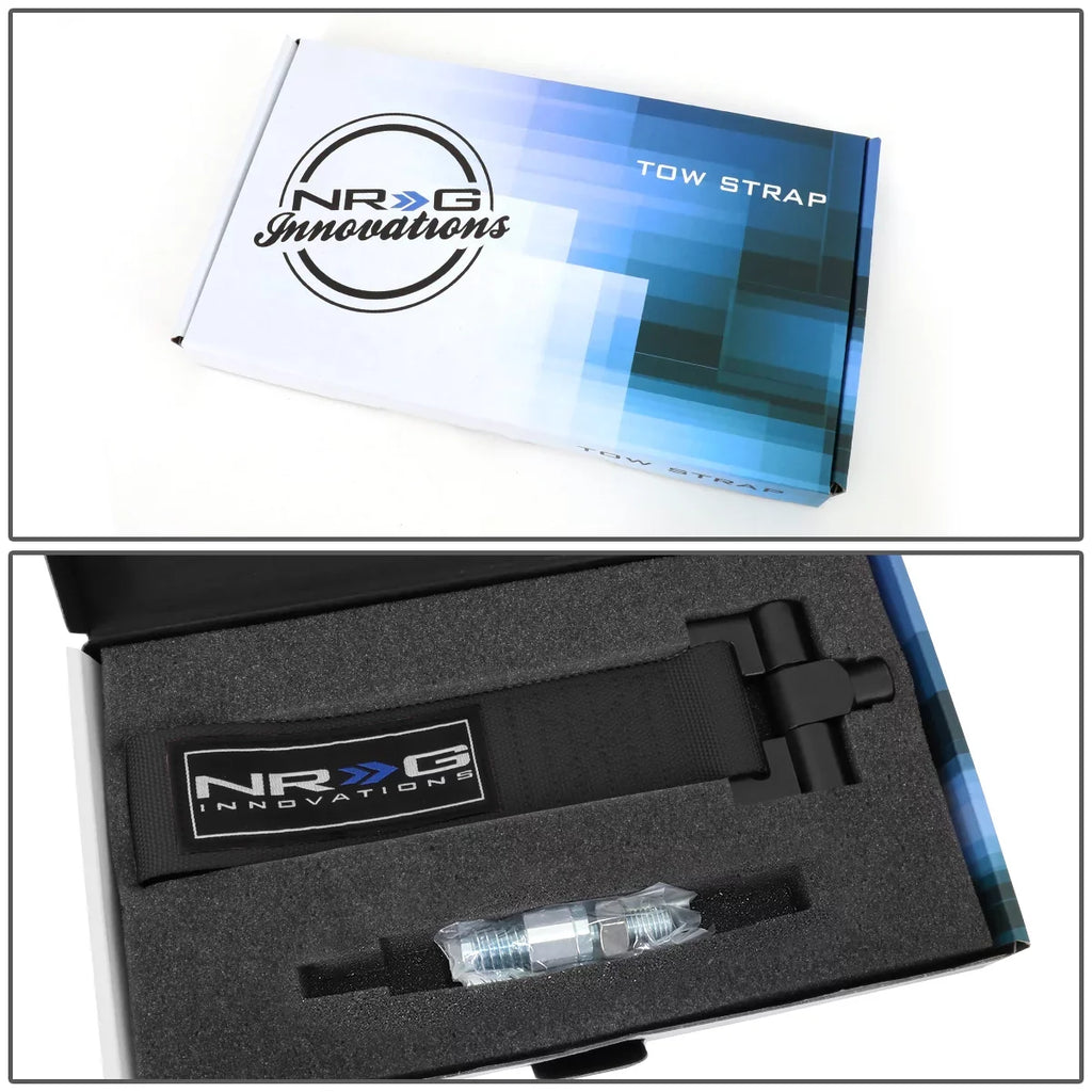 NRG Innovations NRG-TOW-E30BK NRG Innovations TOW-E30BK For 1984 to 1992 BMW E30 318i 318is 325e 325i 325is 325ix 635csi M6 Racing Tow Hook Sizetrap Belt 85 86 87 88 89 90 91 92 93