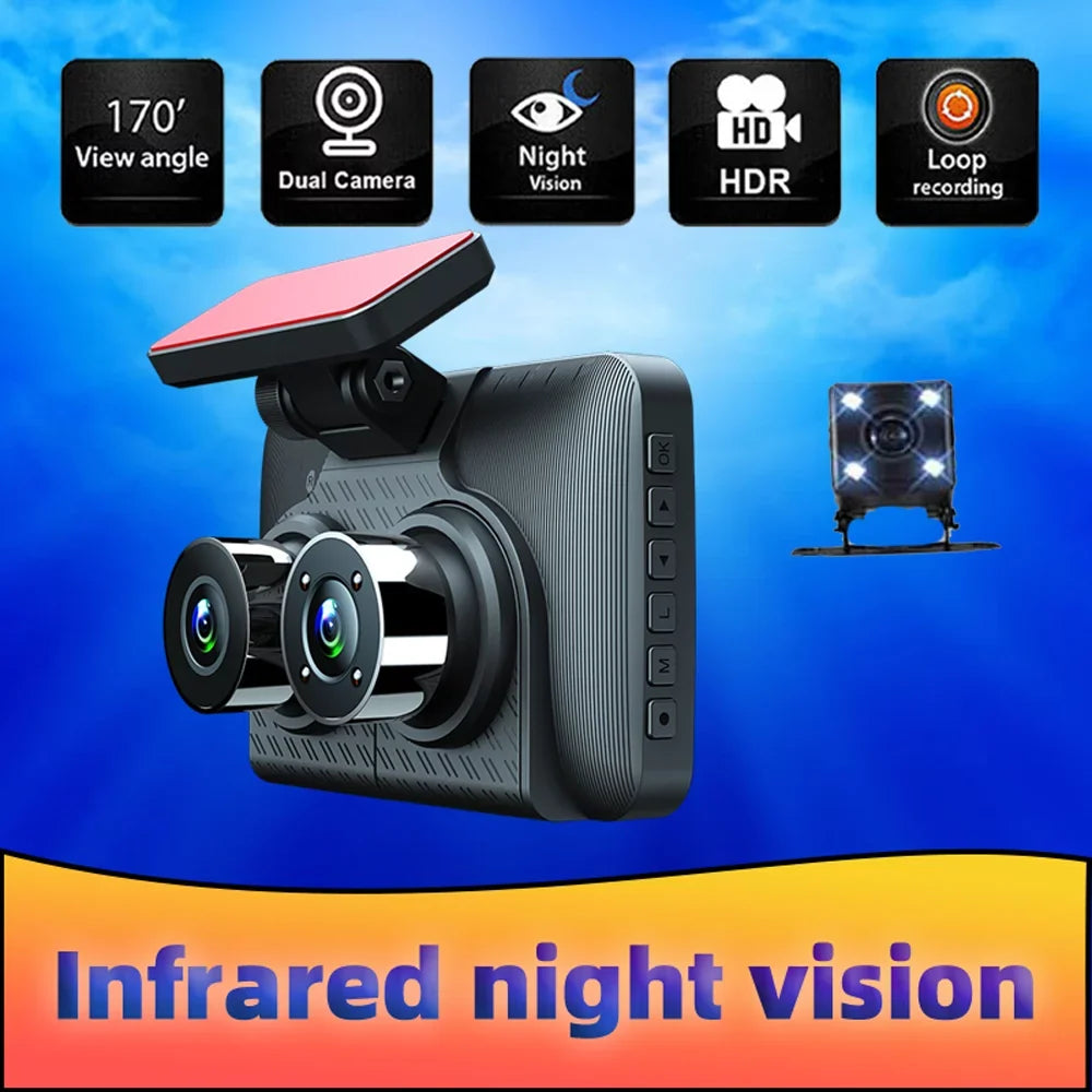 Dazzduo Dash Cam,Camera Auto Sizeafety Mirror Car Video Cam Wide Car Camera 4in Clear Car Clear Car Rearview Car Video Wide Rearview Mirror Car Video Wide Car Car Camera Auto 3 Cam 4in Car Video