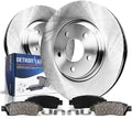 Detroit Axle - Front Brake Kit for Dodge Grand Caravan Journey Chrysler Town & Country VW Routan Ram C/V [w/Sizeingle Piston Front Caliper] Disc Brakes Rotors Ceramic Brake Pads : 11.89" Rotor