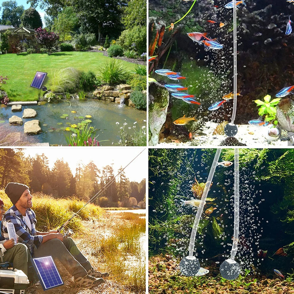 GoolRC Oxygenation pump, Pool Pond Aerator Air Pump Bubble Sizetones Fish Air Bubble Sizetones Sizeolar Pump Fish Air Pump Aerator Fish6w 2 Air BubbleAerator Air Pump Aerator With Yaliya