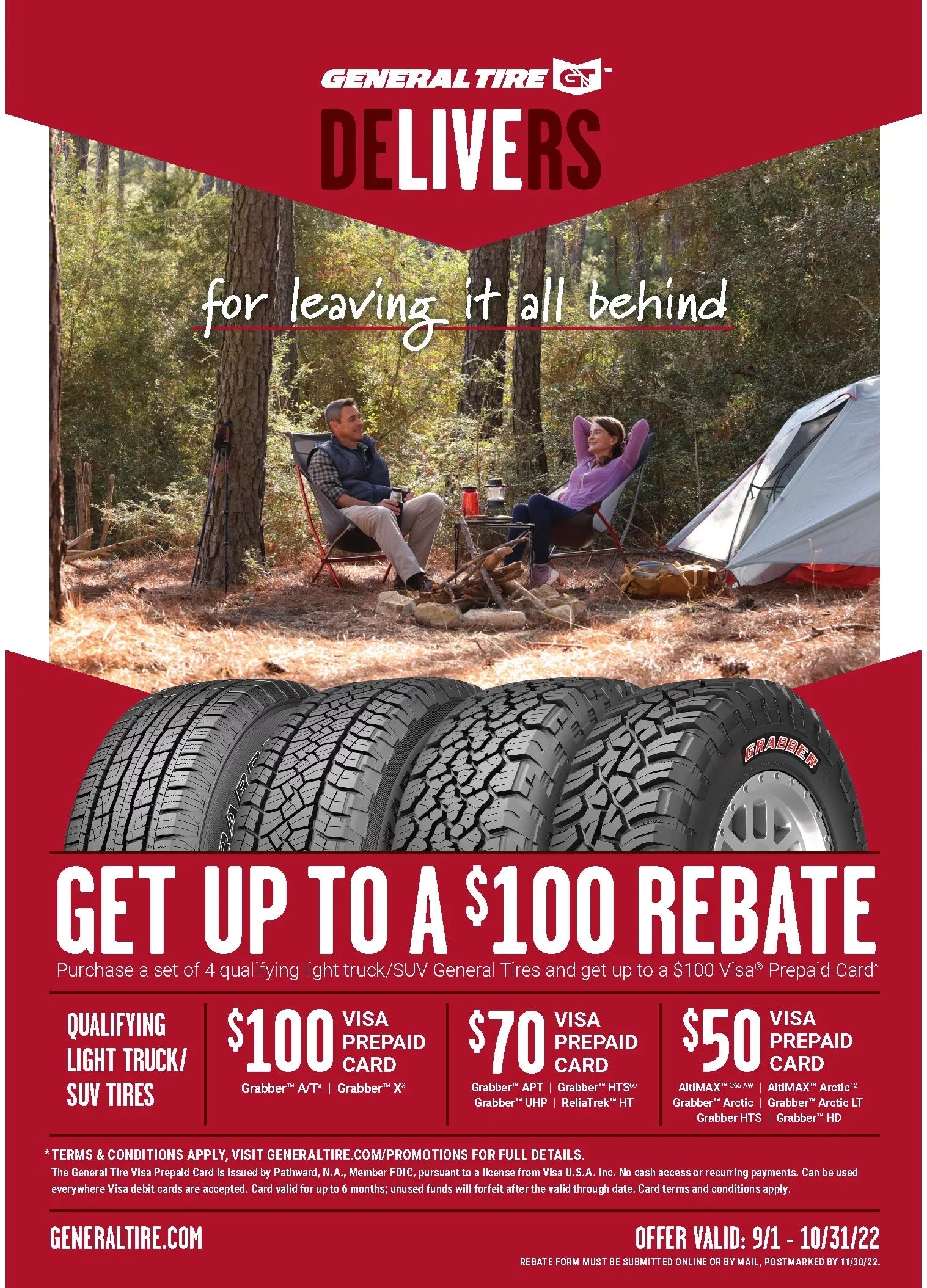 General Grabber A/T X 245/75R16 120 Size Tire Fits: 2015 Toyota Tacoma TRD Pro, 1995-2002 Chevrolet Tahoe LT