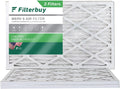 Filterbuy 14x30x1 MERV 8 Pleated HVAC AC Furnace Air Filters (3-Pack)