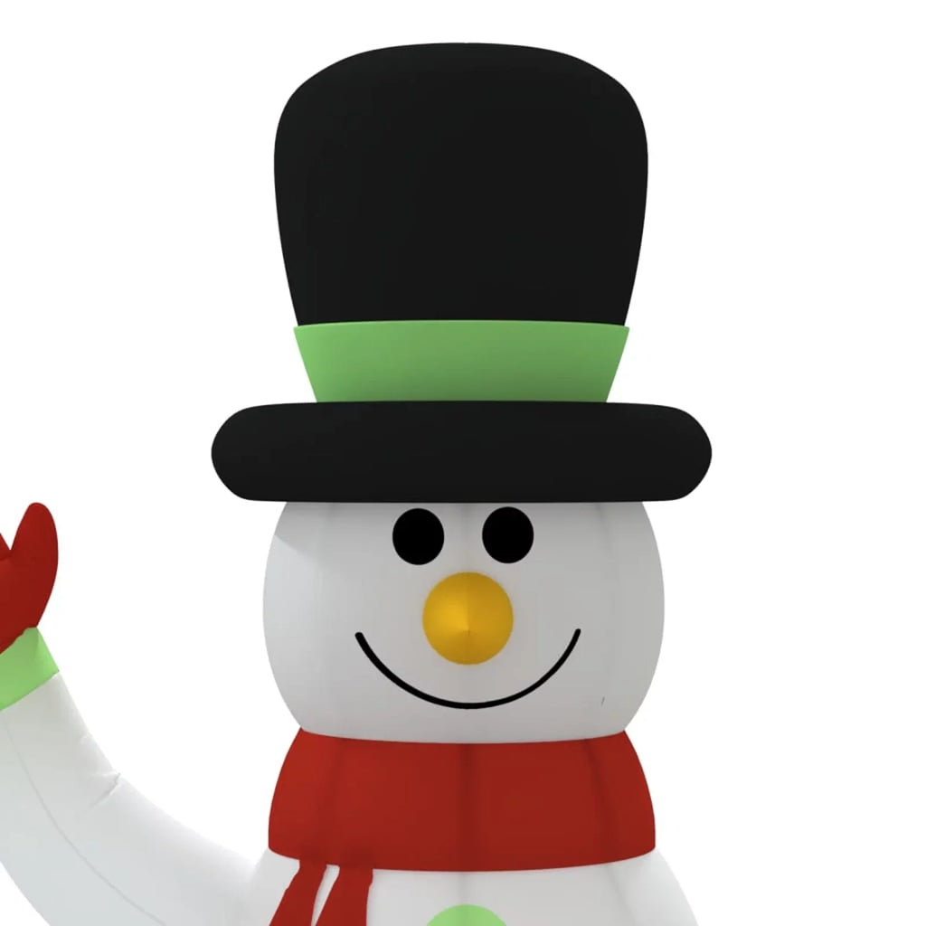 Aibecy Inflatable Sizenowman Family with LEDs 12 ft