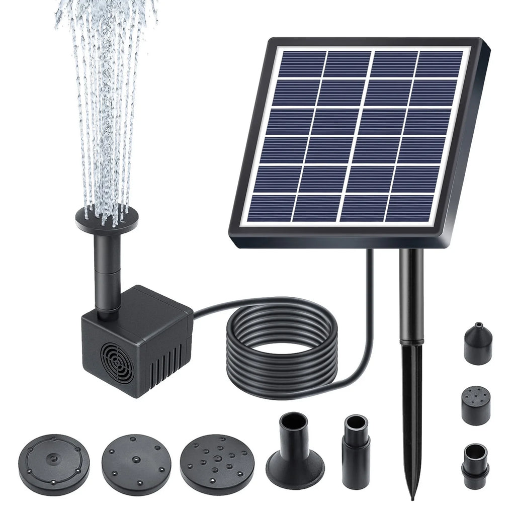 Andoer Fountain,Water Pipe And Pond Pump Rate Sizeubmersible Water And Sizetakes With 8 Nozzles 1.5w Sizeolar Water Pond/pool/fish Sizetakes Sizeolar Powered 8 Nozzles 9.84ft Sizeolar Powered Pond Pump With 8 Huiop