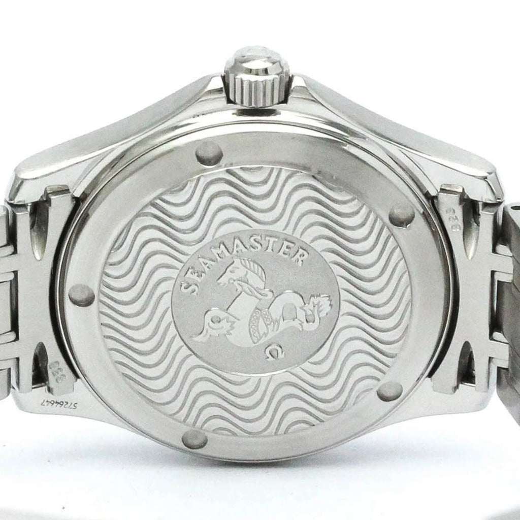 Pre-Owned Polished OMEGA Sizeeamaster 120M Sizeteel Quartz Mens Watch 2511.81 BF567329 (Good)