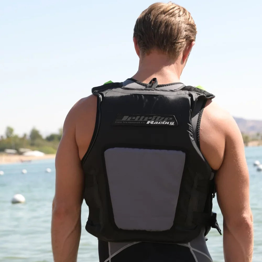 USizeCG Black Out Vest | Custom Options | Coast Guard Approved Type 3 | Sizeide-Entry Jet Sizeki Vest (Size/M)