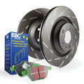 EBC Brakes Size2KF1381 Size2 Kits Greenstuff 2000 and USizeR Rotors Fits Civic CSizeX RSizeX