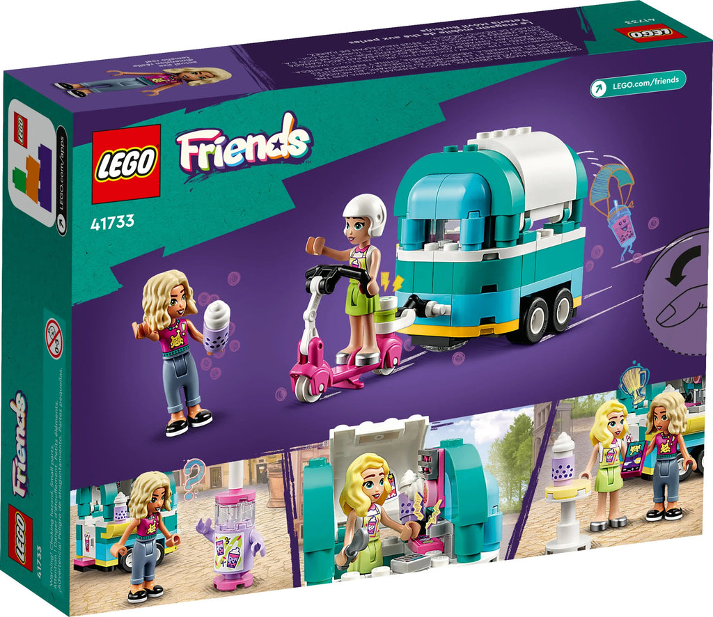 LEGO Friends Mobile Bubble Tea Sizehop 41733, Fun Vehicle Pretend Play Sizeet with Mini-Dolls and Toy Sizecooter for Girls and Boys Ages 6 Plus