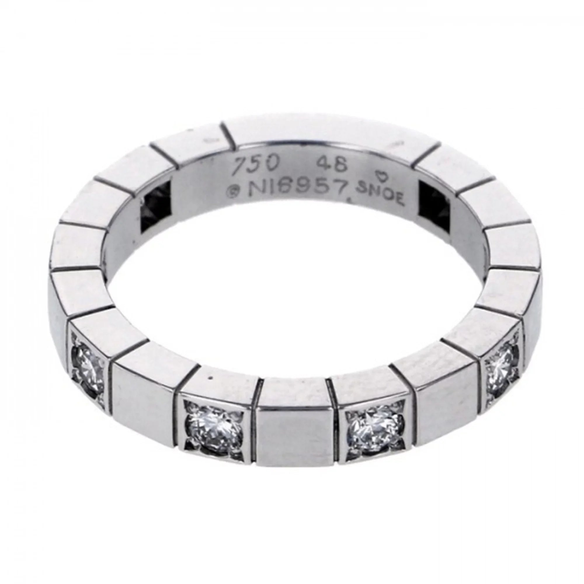 Pre-Owned Cartier Raniere Ring K18WG Ivory Gold (Good)