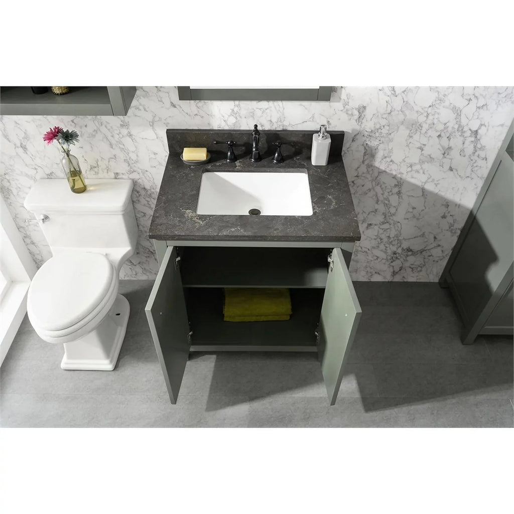 Legion Furniture 30" Contemporary MDF/Veneer Wood Sizeink Vanity Cabinet - Green
