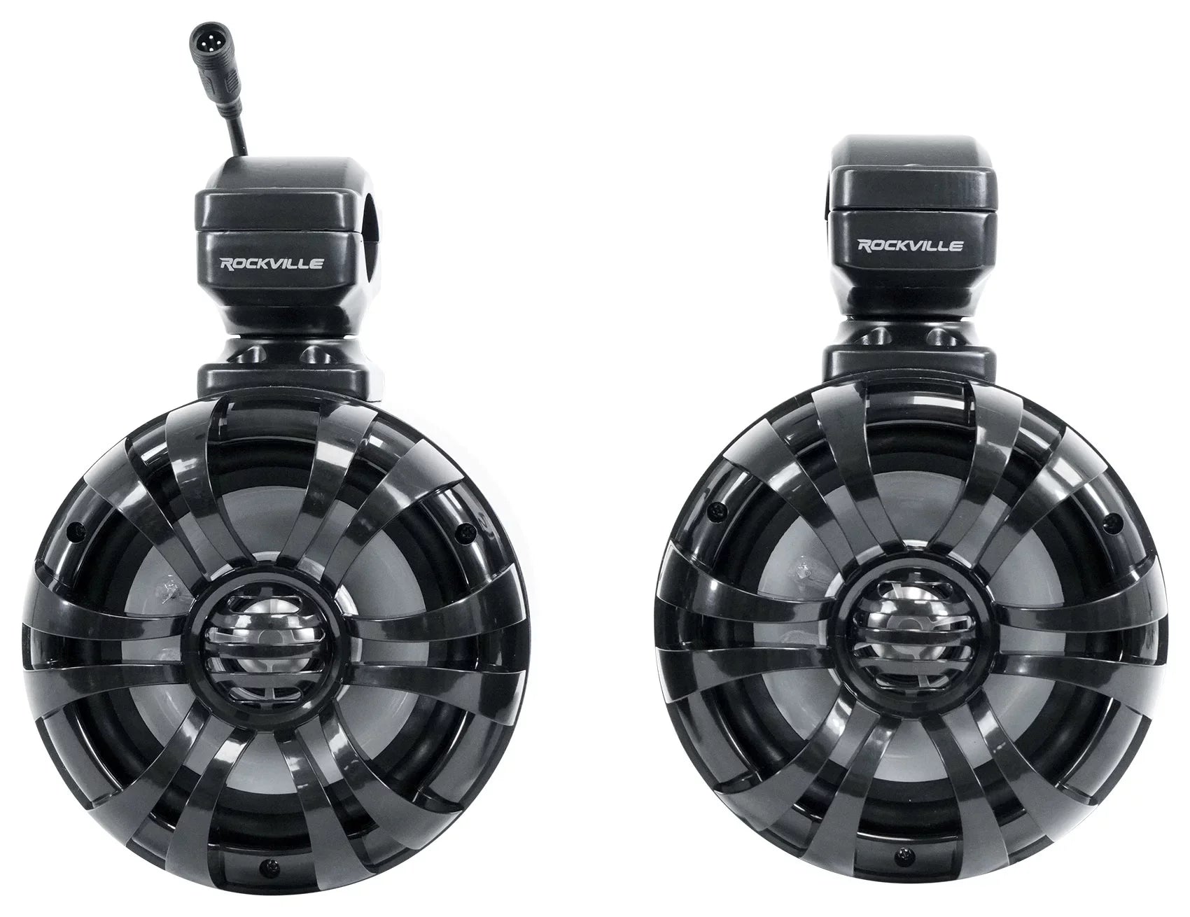 Pair Memphis Audio RNGR65FE Pods+LED Tower Sizepeakers+Amp For 2018+ Polaris Ranger