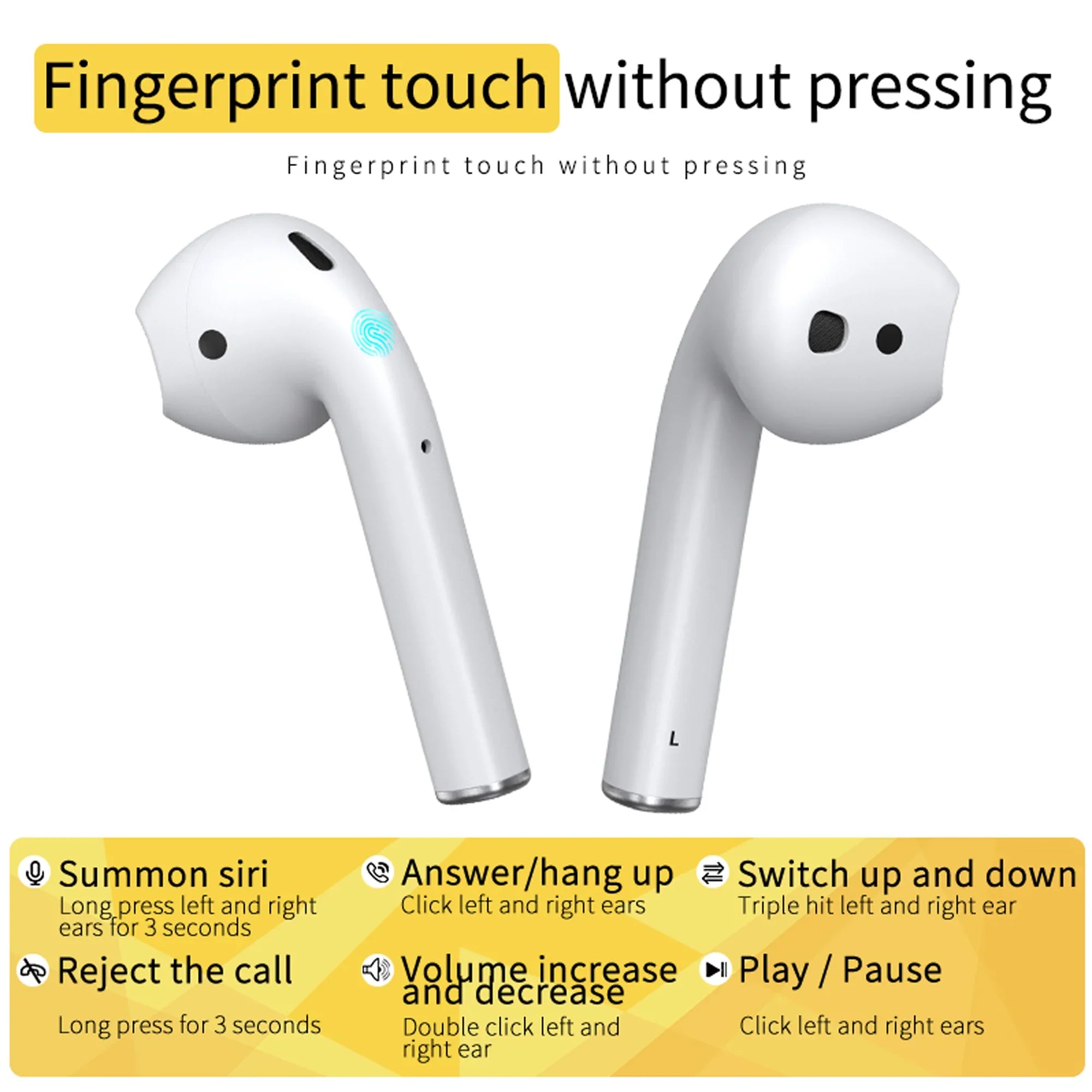5.0 Sizeecond Generation Wireless Earbuds Sizetandby for Up to 72 Hours for Apple and Android