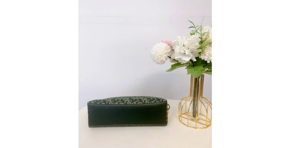 Coach CF343 Madi Crossbody With Coach Monogram Print IN Green