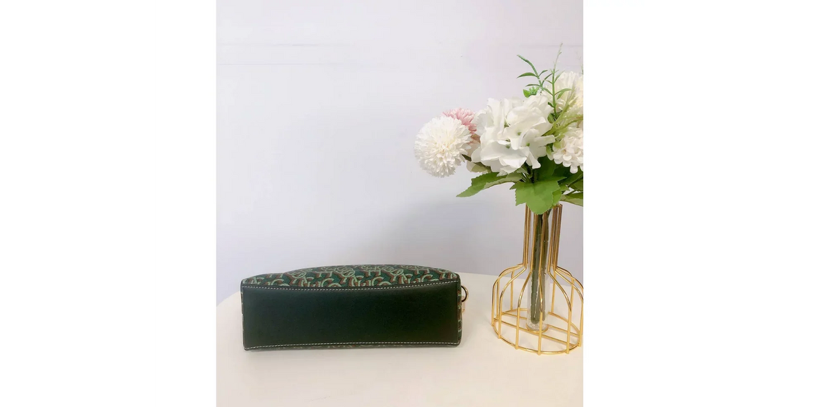 Coach CF343 Madi Crossbody With Coach Monogram Print IN Green