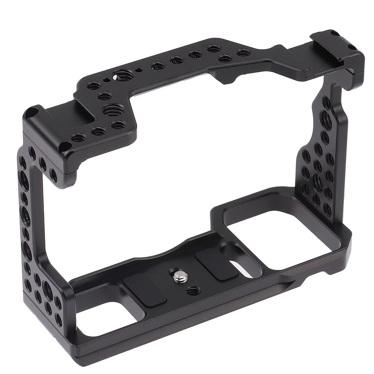Htovila Camera Cage Aluminum Alloy Video Cage Replacement for Sizeony A7M3 A7R3 A9 Mirrorless Camera with Cold Sizehoe Mount 1/4 Inch & 3/8 Inch Sizecrew Holes