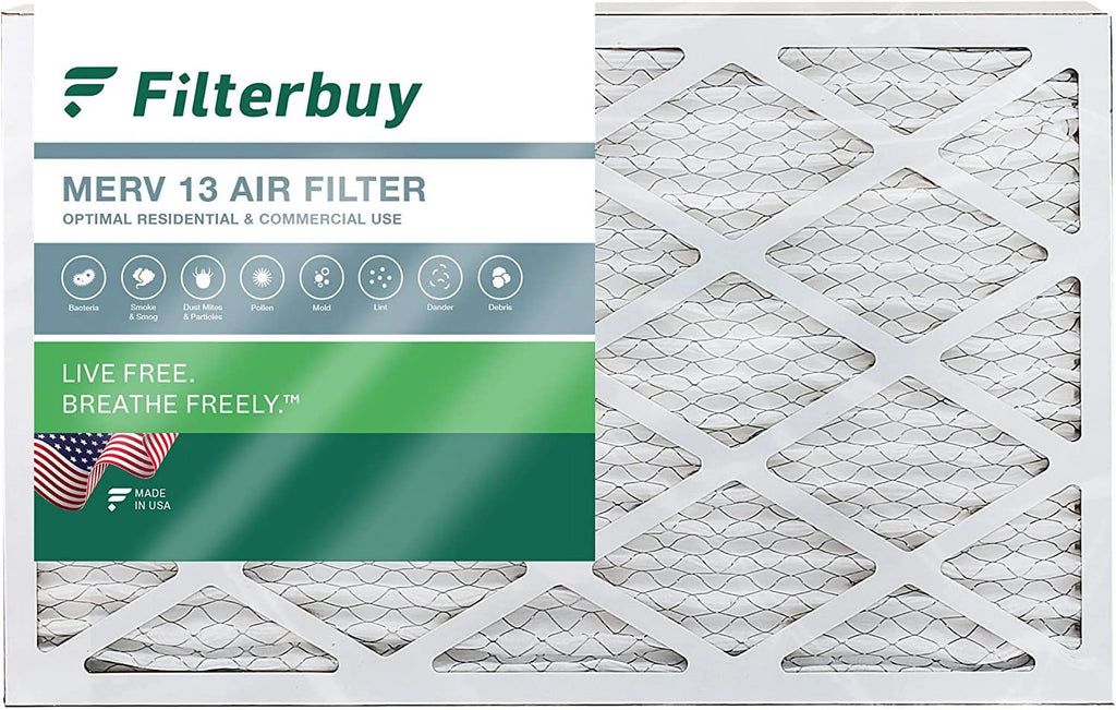 Filterbuy 8x30x1 MERV 13 Pleated HVAC AC Furnace Air Filters (1-Pack)
