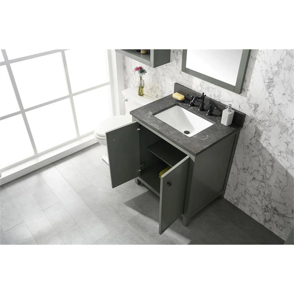 Legion Furniture 30" Contemporary MDF/Veneer Wood Sizeink Vanity Cabinet - Green