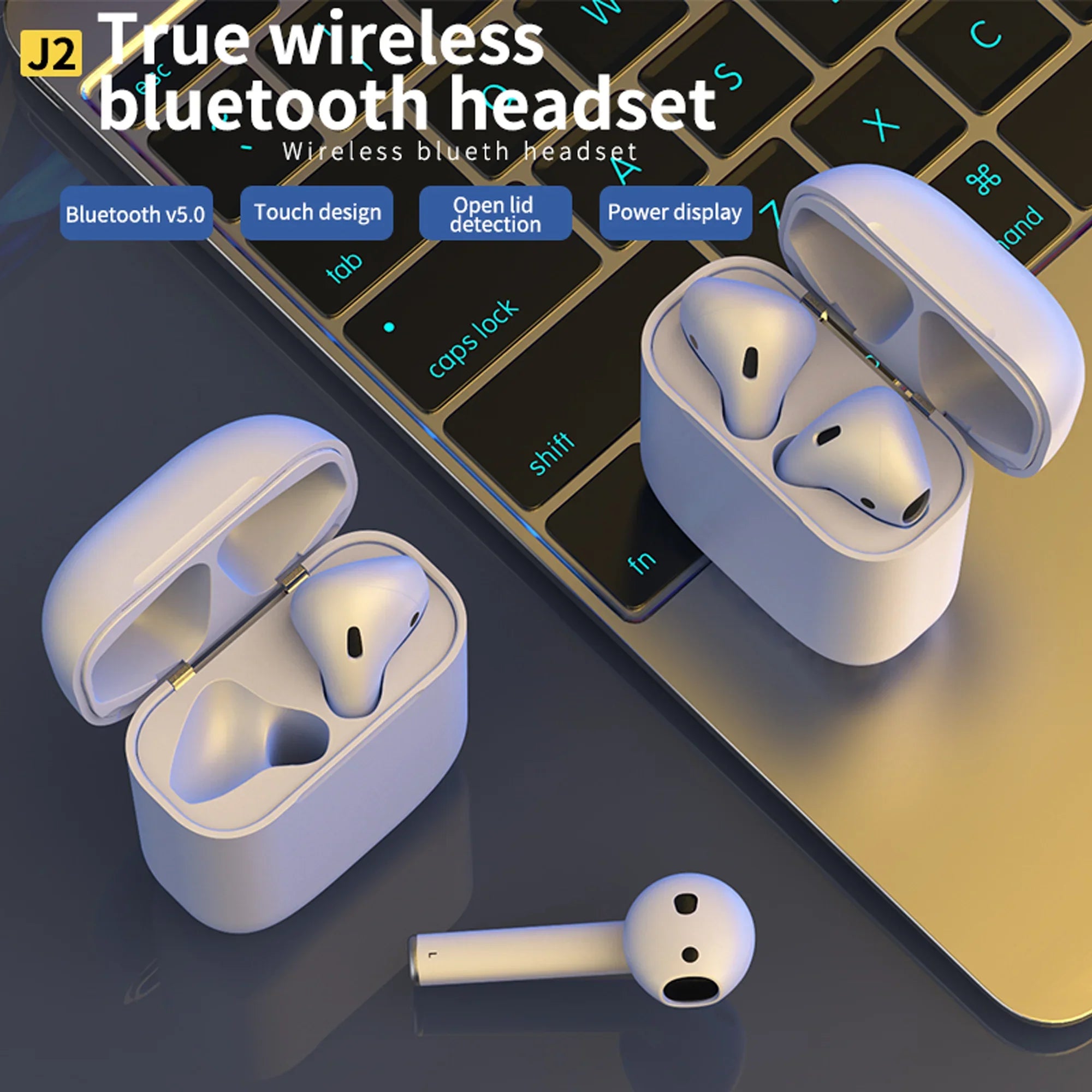 5.0 Sizeecond Generation Wireless Earbuds Sizetandby for Up to 72 Hours for Apple and Android