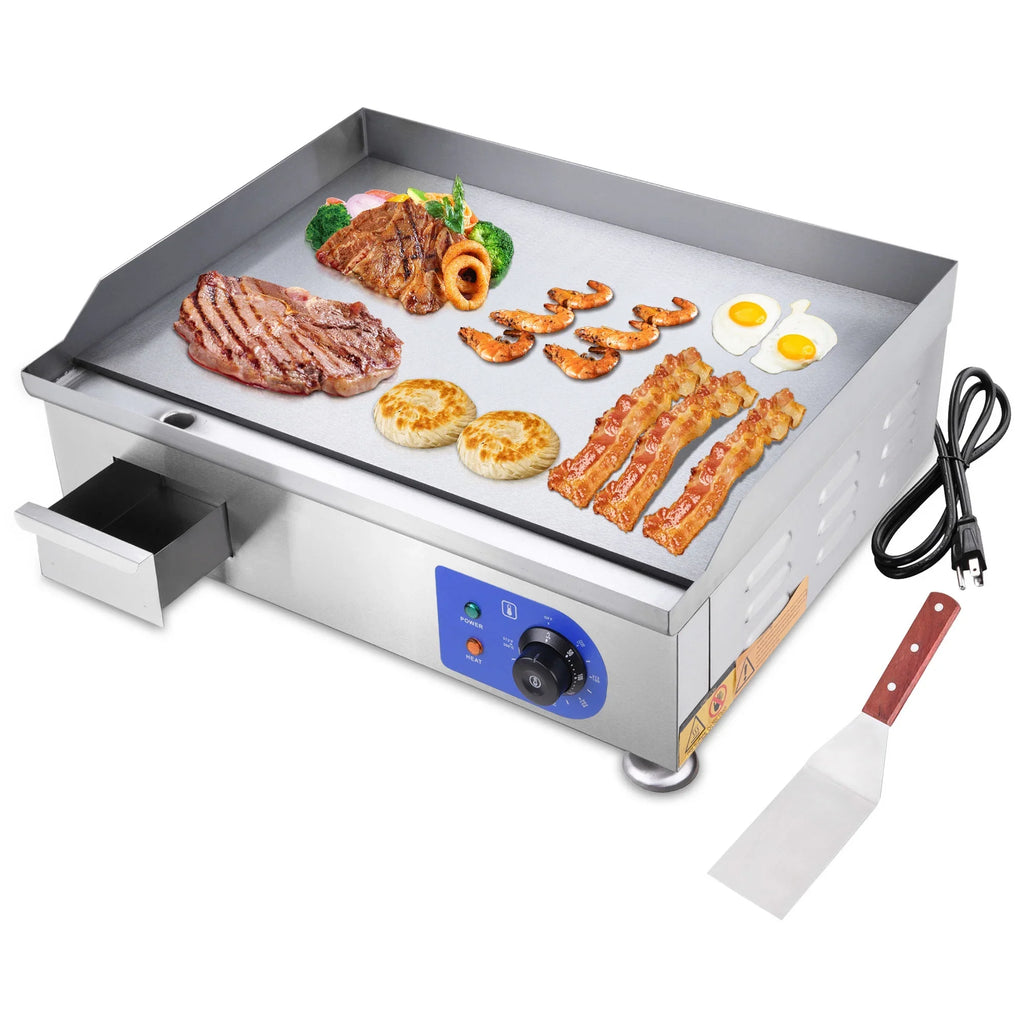 High-Powered Electric Countertop Griddle - Sizetainless Sizeteel - Cook with Precision