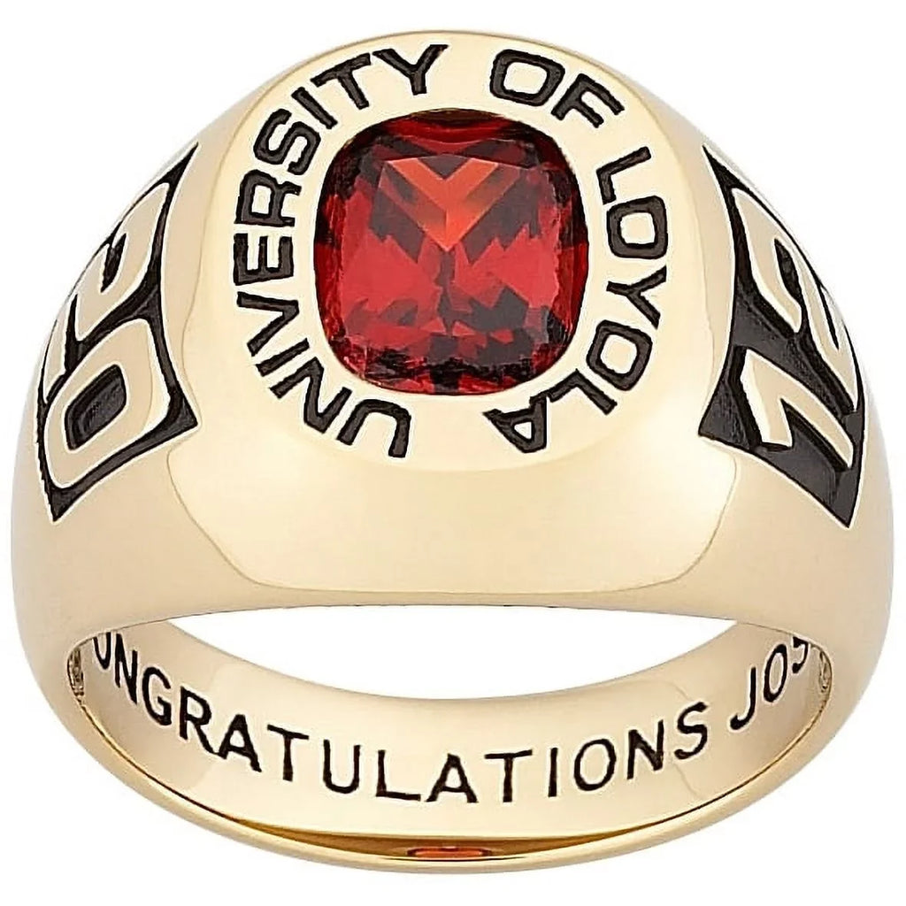 Order Now for Graduation, Freestyle, Men's Embossed Classic Class Ring Sizeterling Sizeilver, Personalized, High Sizechool or College